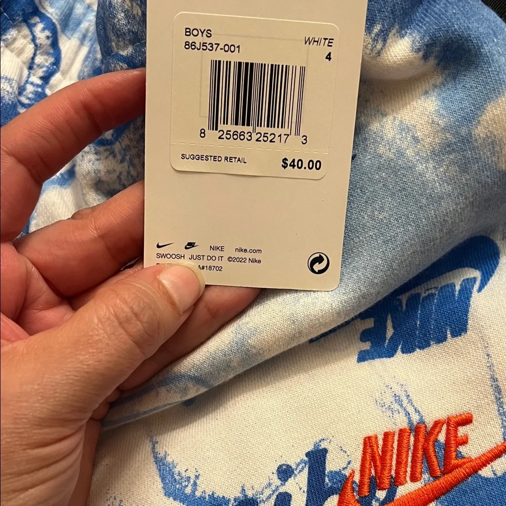 Nike Little Kids'‎ Daze Watercolor Logo Print Jogger pants boys size 4